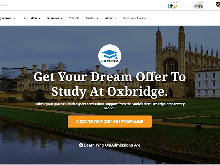 Cover image for Oxbridge Application Support | UniAdmissions | World’s First Ox…