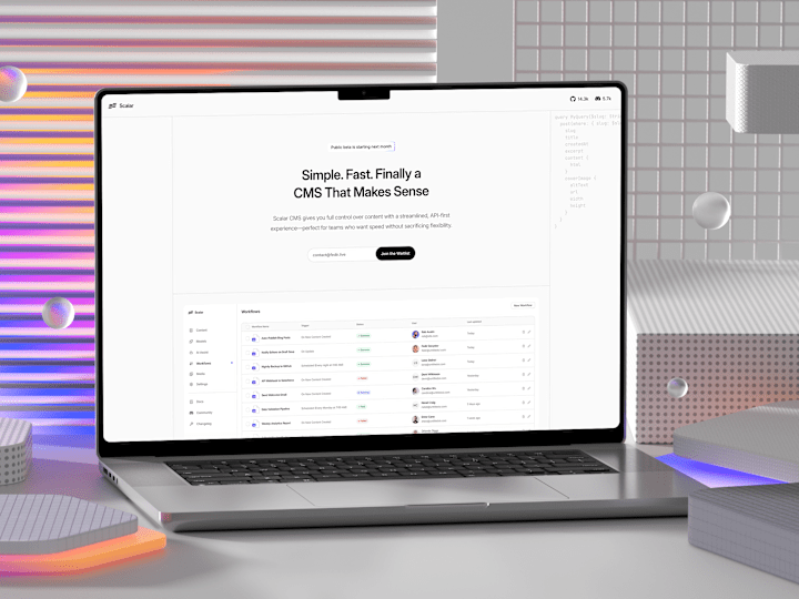 Cover image for Scalar - SaaS Website Template Design