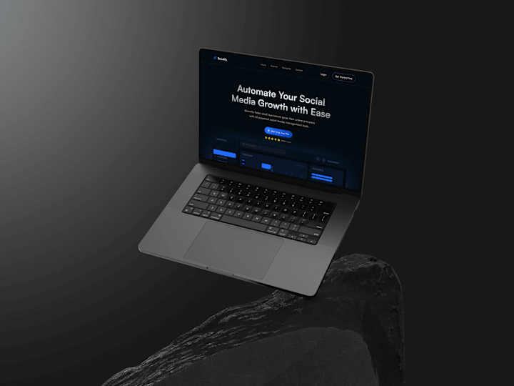 Cover image for Boostify - Dark Animated Landing Page Design & Development