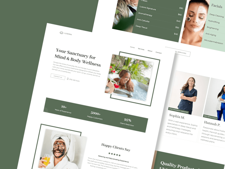 Cover image for Lusora - Spa & Wellness Framer Template