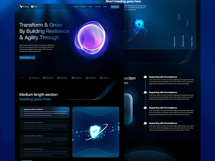 Cover image for Quantum & AI Cyber Security  | UI Design + Framer + API 