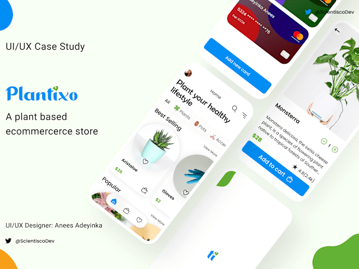 Cover image for Plantixo UI/UX design case study