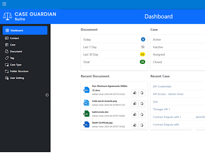 Cover image for CaseGuardian Suite: Revolutionizing Legal Document Management