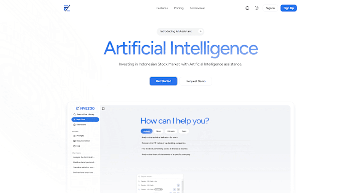Cover image for Invezgo - AI For Stock Trading