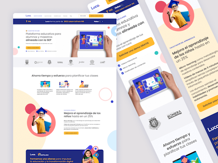 Cover image for LUCA: Educational platform design