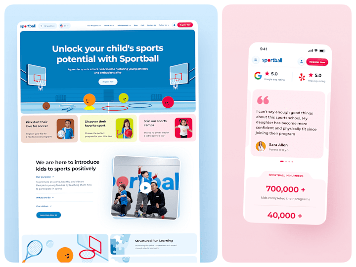 Cover image for Sportball. Website Redesign