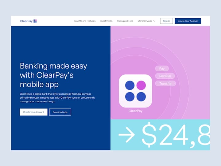 Cover image for ClearPay - Website Design