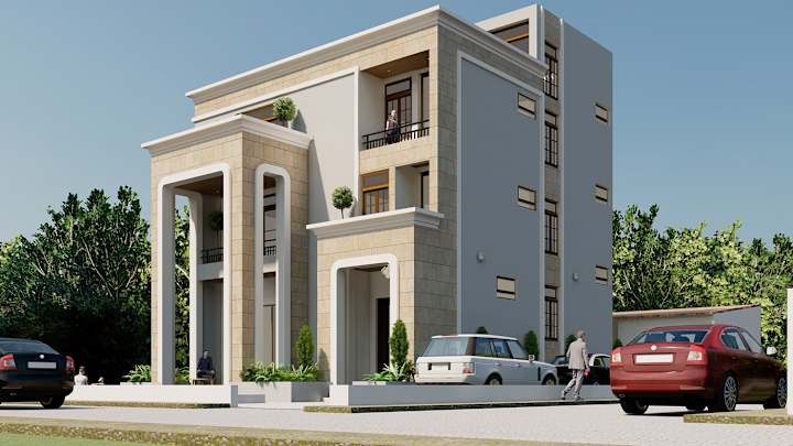 Cover image for architectural residence design | Behance