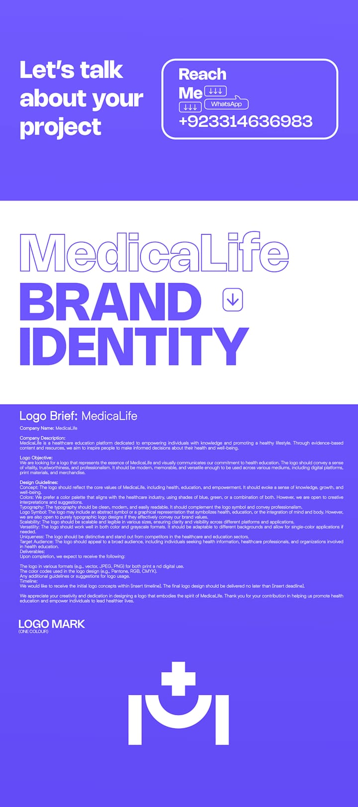 Cover image for MedicaLife Brand Identity Design