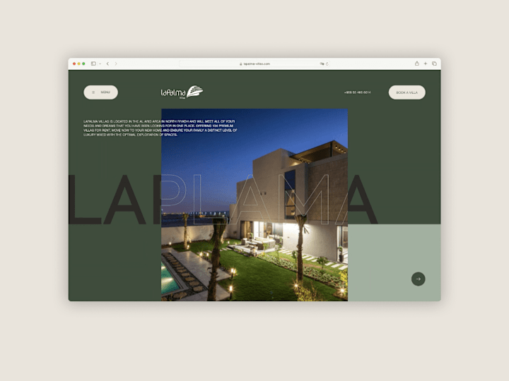 Cover image for LaPalma Villas — Website Redesign