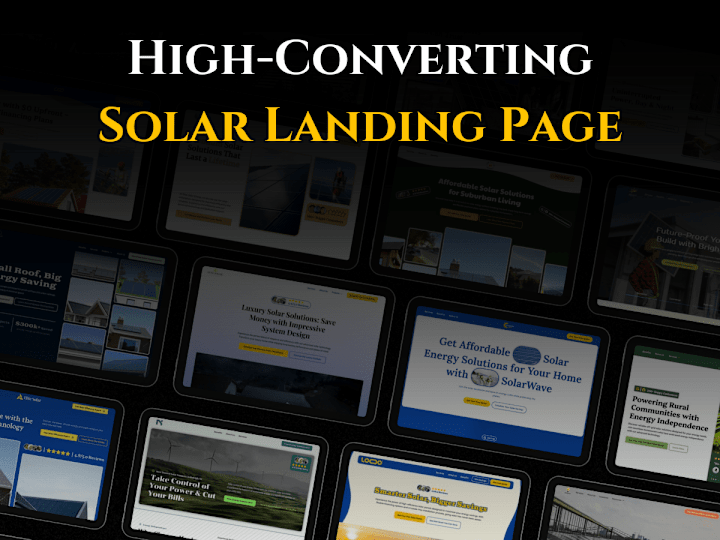 Cover image for High-Converting Solar Landing Page