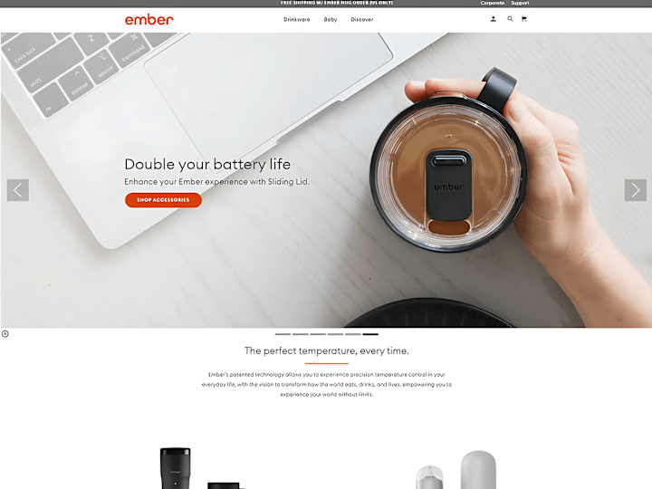 Cover image for Discover the World’s First Temperature Control Mug®| Ember®