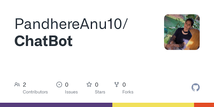 Cover image for GitHub - PandhereAnu10/ChatBot