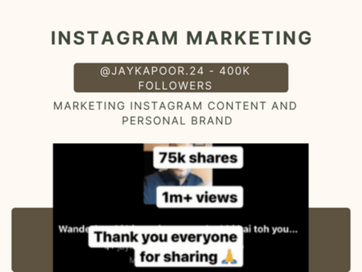 Cover image for Instagram Personal Brand Management