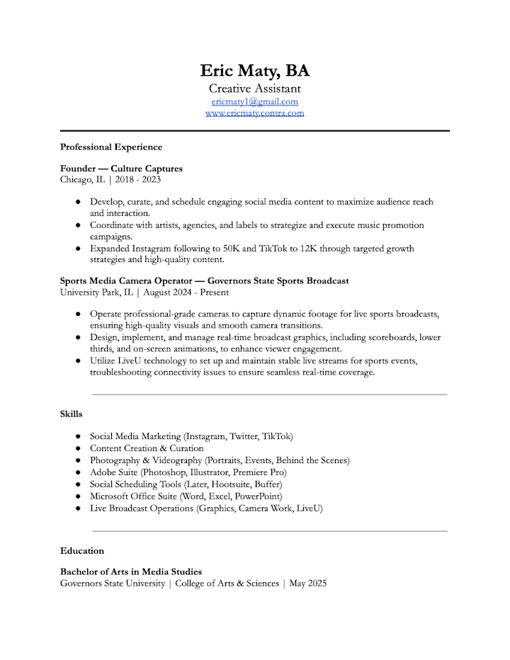 Cover image for Resume