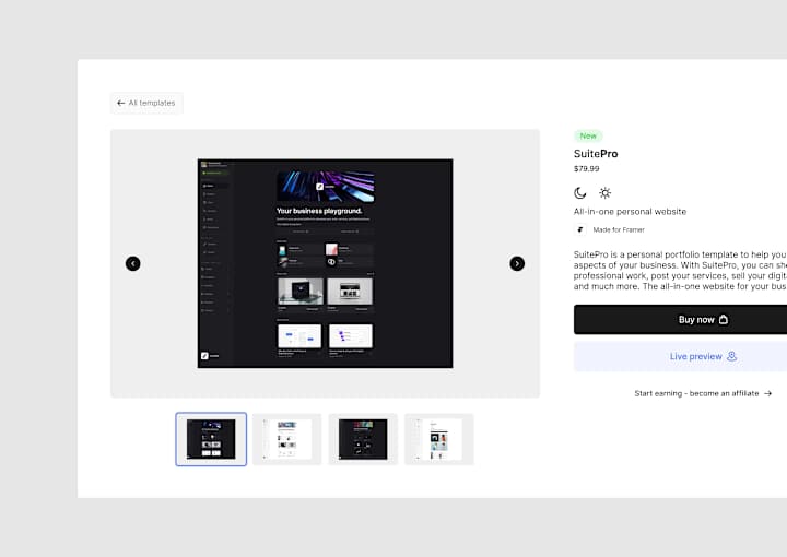 Cover image for Framer Marketplace: Template Reviewer