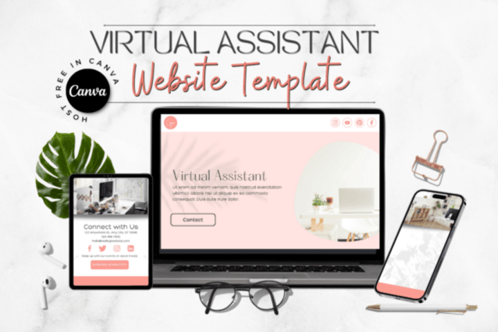 Cover image for Canva Website for Virtual Assistants