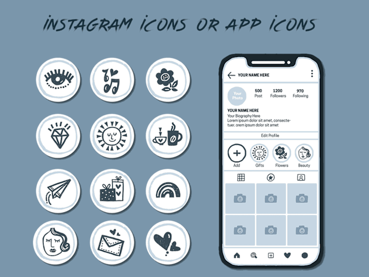 Cover image for Instagram Story Highlight Icons & Apps Icons