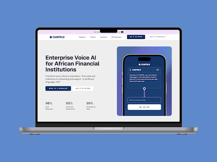 Cover image for Caantin AI | Transform customer operations with voice AI