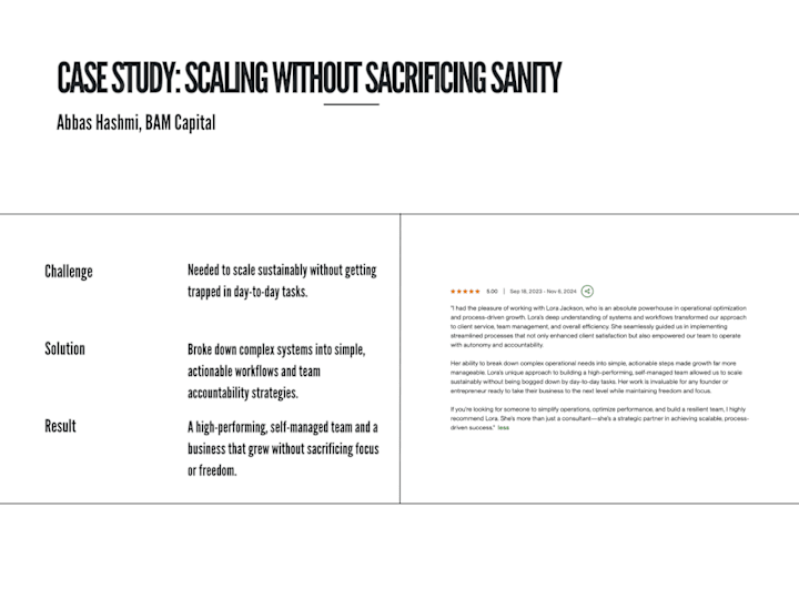 Cover image for Scaling Without Sacrificing Sanity for BAM Capital
