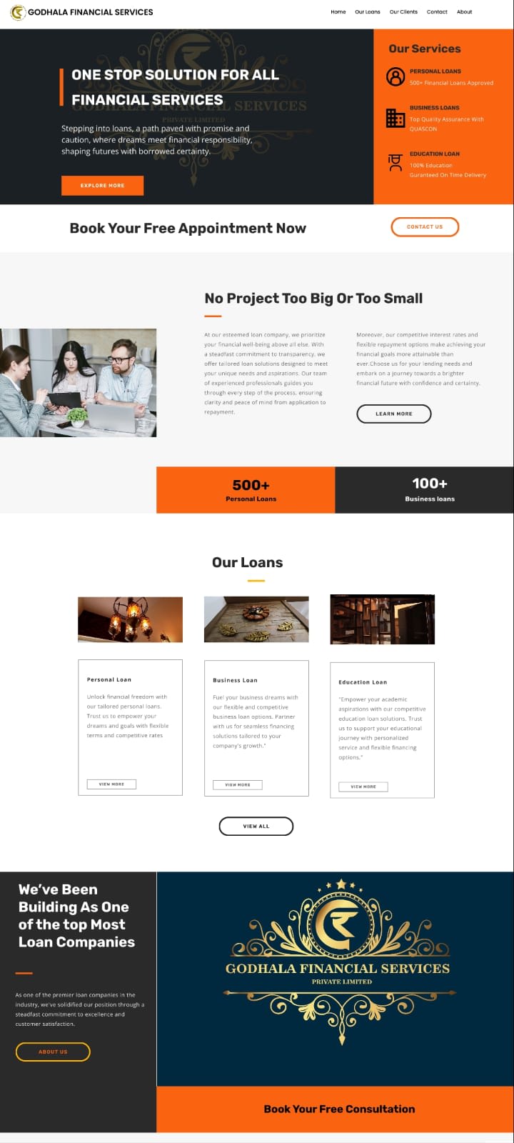 Cover image for Website for Loan Company