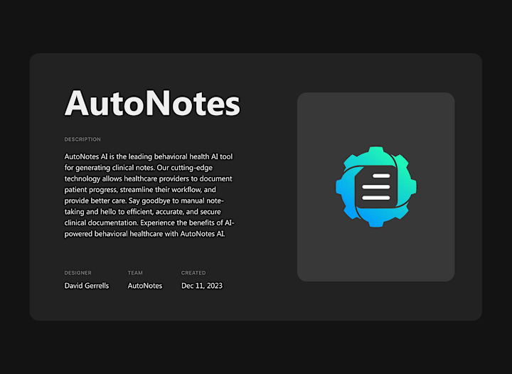 Cover image for AutoNotes AI :: Behance