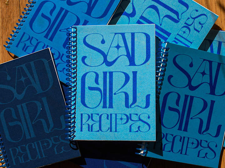 Cover image for Sad Girl Recipes | Book and Print Design