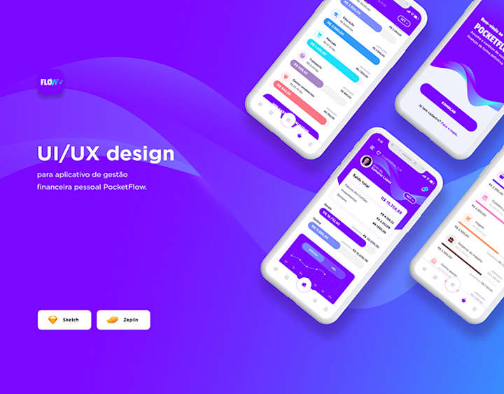 Cover image for UX/UI Design - App PocketFlow