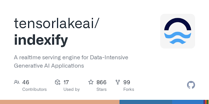 Cover image for tensorlakeai/indexify