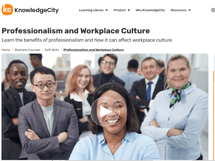 Cover image for KnowledgeCity - Professionalism and Workplace Culture