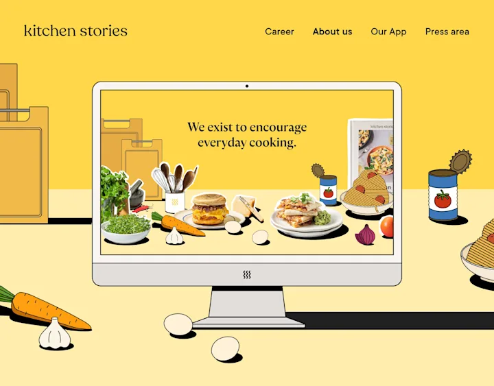 Cover image for Kitchen Stories - Company Pages / Web Design