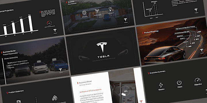 Cover image for Tesla presentation (Pitch Deck) :: Behance