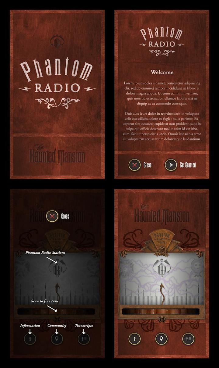 Cover image for App design and website concept for the Haunted Mansion