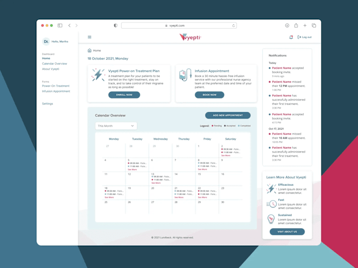 Cover image for Design Revamp and Execution of Appointment Booking Dashboard