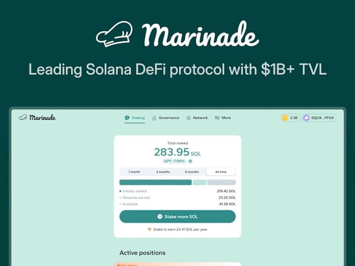 Cover image for Marinade Finance | Institutional-grade DeFi Protocol on Solana