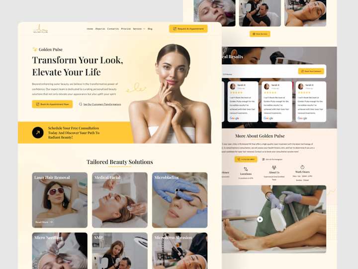 Cover image for Golden Pulse - Laser Hair Removal Clinic