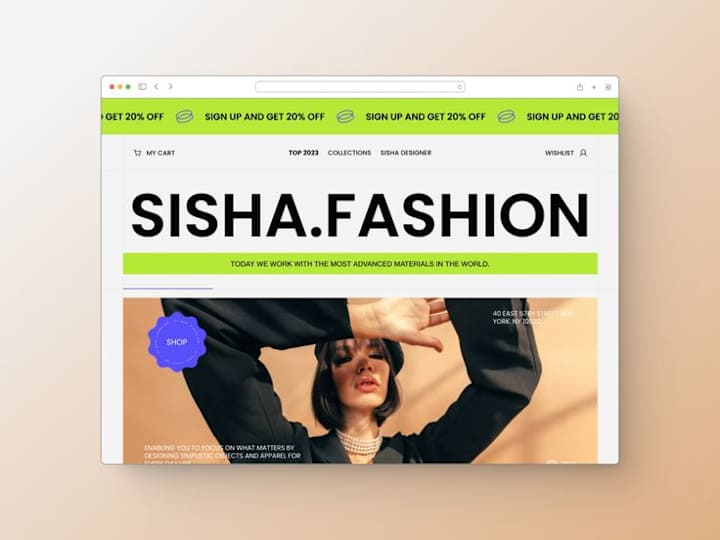 Cover image for Modern Fashion Ecommerce Website design