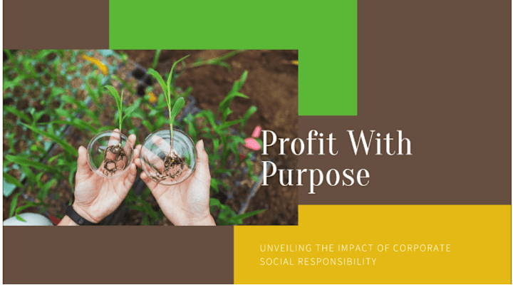 Cover image for Profit with Purpose: Unveiling the Impact of CSR