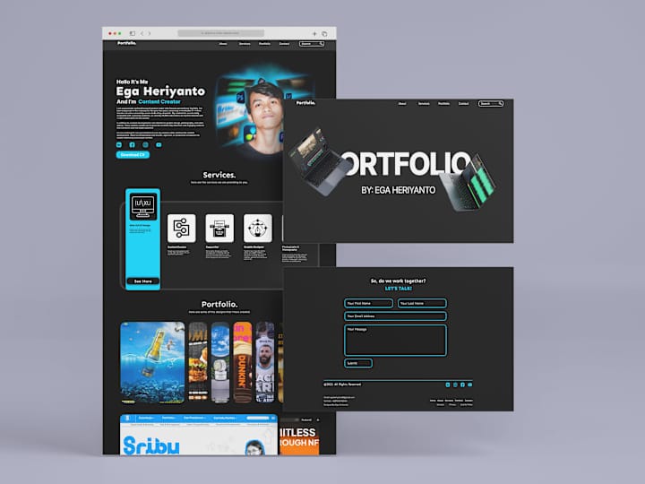 Cover image for Personal Portfolio Website Using Figma