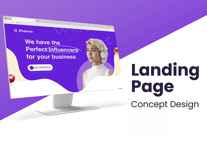 Cover image for Landing Page Concept Design - Influencer Platform