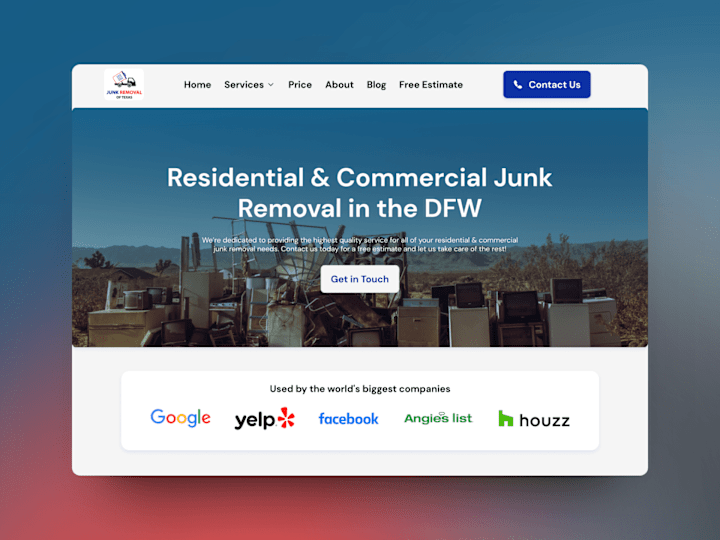 Cover image for TxJunk | Landing Page