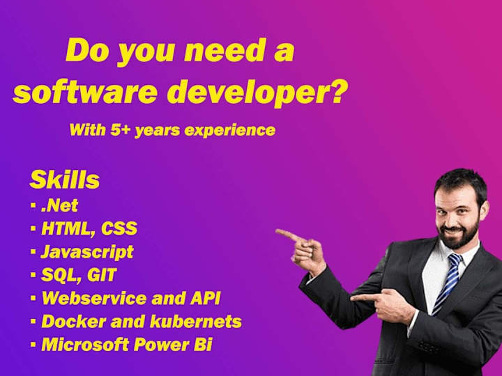 Cover image for Website, portal and service development and API integration