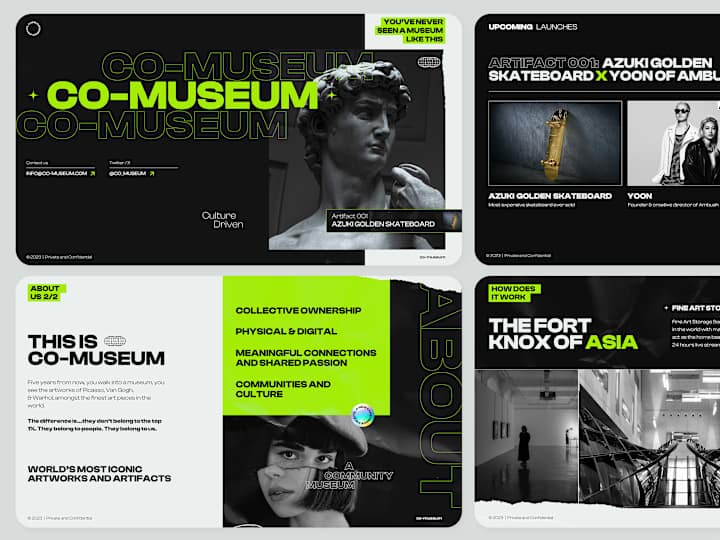 Cover image for Co-Museum Brand identity & Pitch Deck