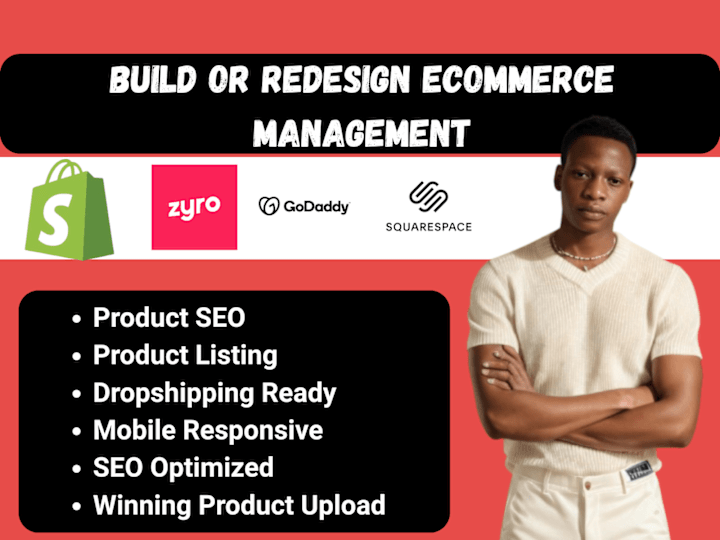 Cover image for I Will Build Redesign SupaDupa Shift4Shop Zyro EKM Website Store