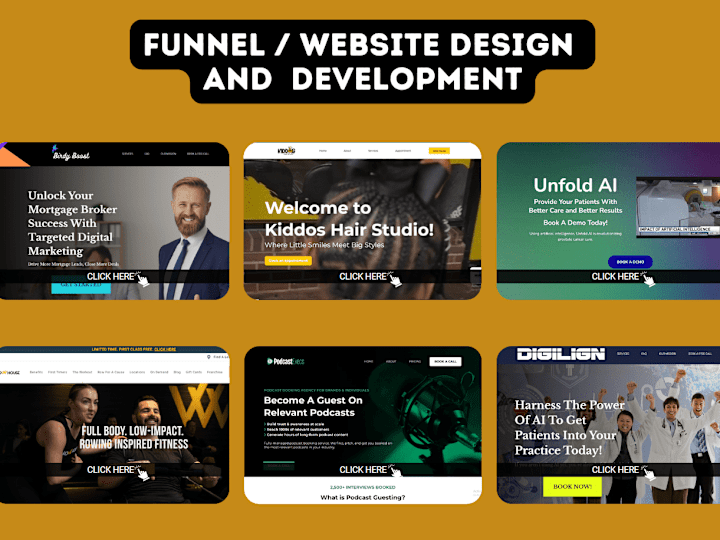 Cover image for Web design, Sales funnel, Landing pages