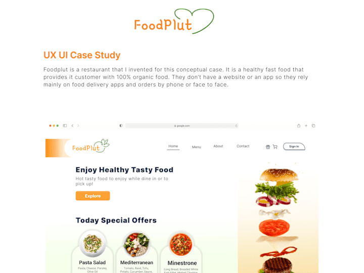 Cover image for Website for a restaurant
