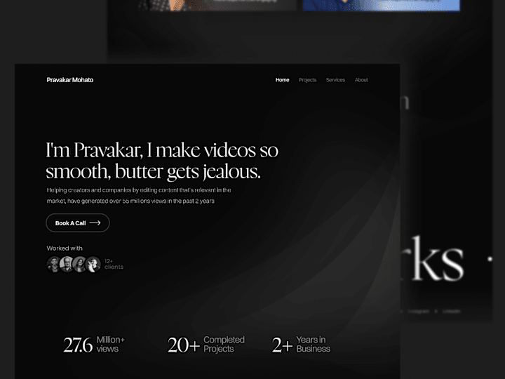 Cover image for Portfolio Website Design for Pravakar Mahato