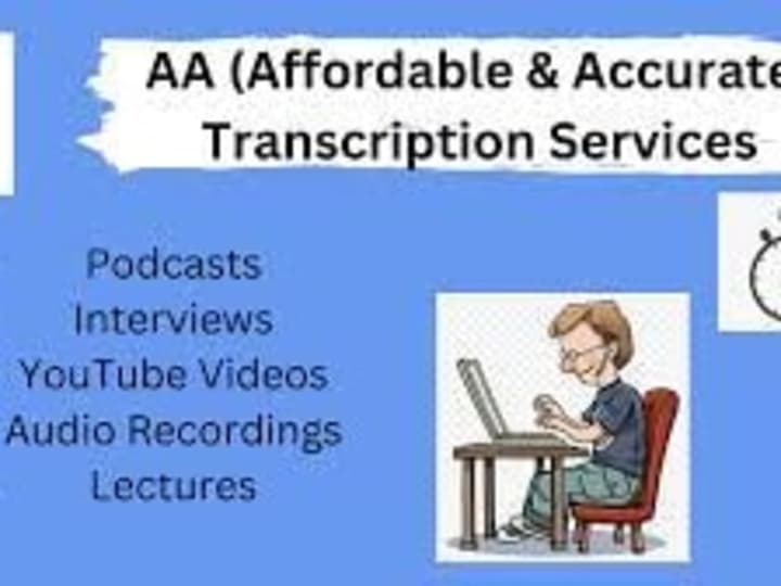 Cover image for I will Transcribe or Translate audio and video files for you