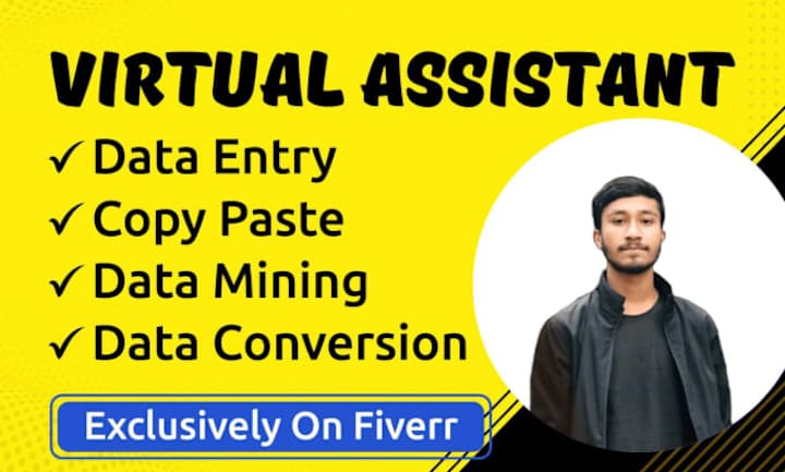 Cover image for I will do data entry, data mining, data collection, copy-paste