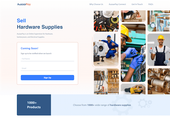 Cover image for Auzaarpay – Online Superstore for Hardware, Sanitaryware & Elec…